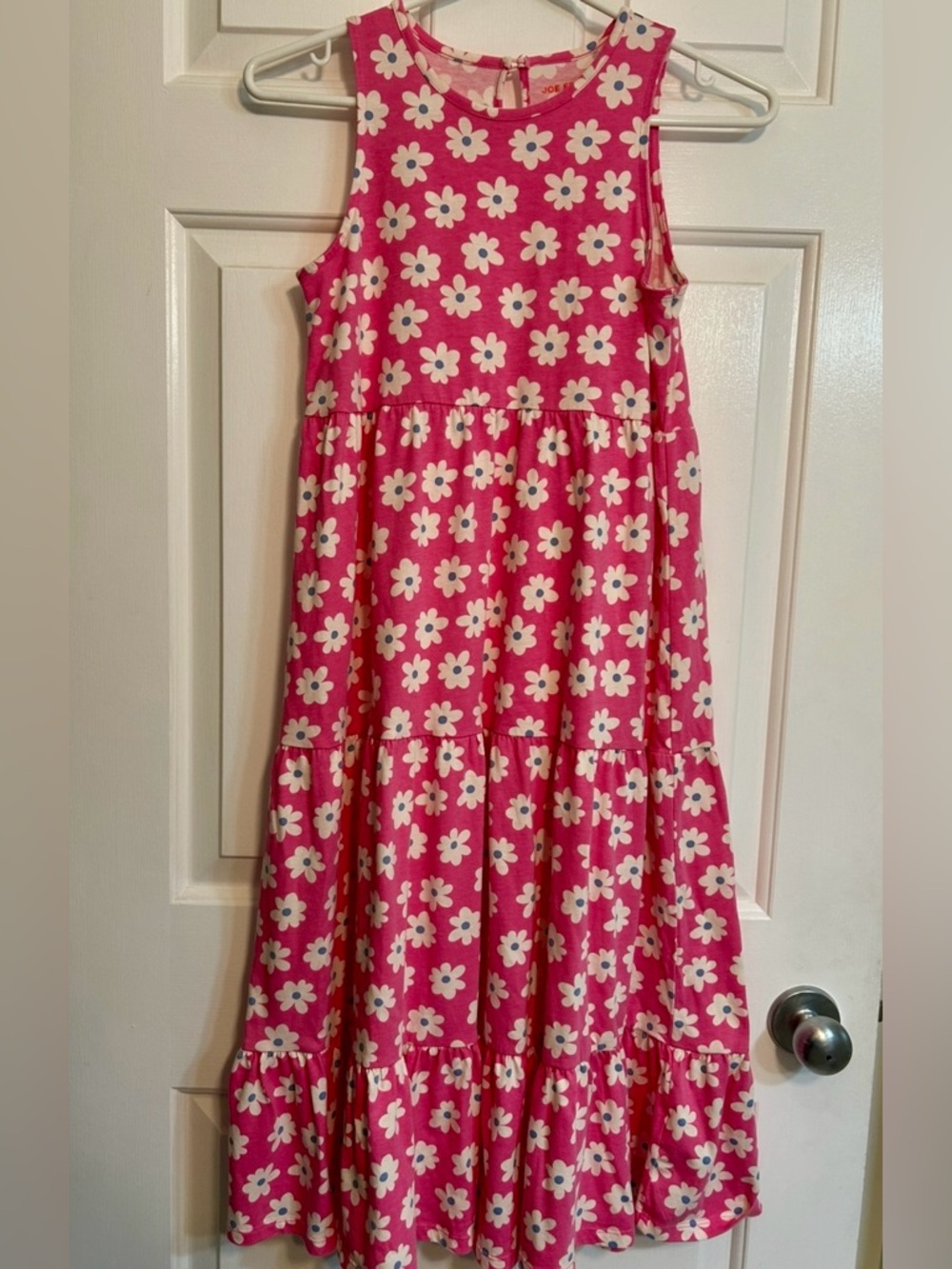 Joe Fresh Hot Pink Floral Tiered Sundress